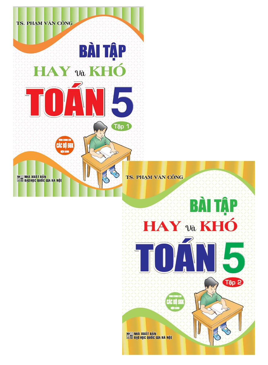 Combo Bài Tập Hay Và Khó Toán 5 - Tập 1+2 (Bộ 2 Cuốn)