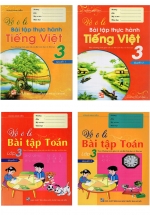 Combo Vở Ô Li Bài Tập Toán - Tiếng Việt Lớp 3 (Bộ 4 Cuốn)
