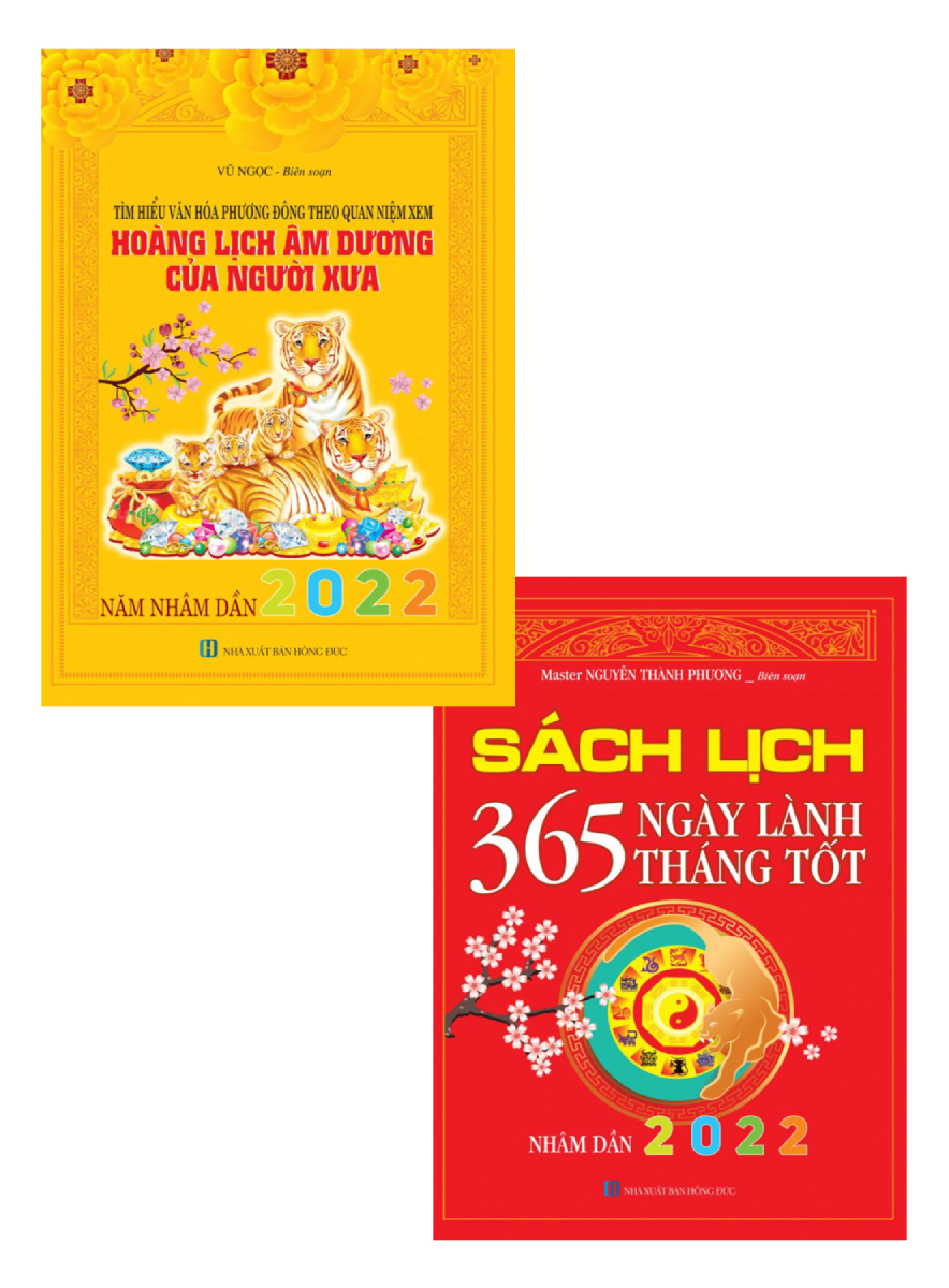 Combo Sách Lịch - 365 Ngày Lành Tháng Tốt - Nhâm Dần 2022 + Tìm Hiểu Văn Hóa Phương Đông Theo Quan Niệm Xem Hoàng Lịch Âm Dương Của Người Xưa 2022 (Bộ 2 Cuốn)