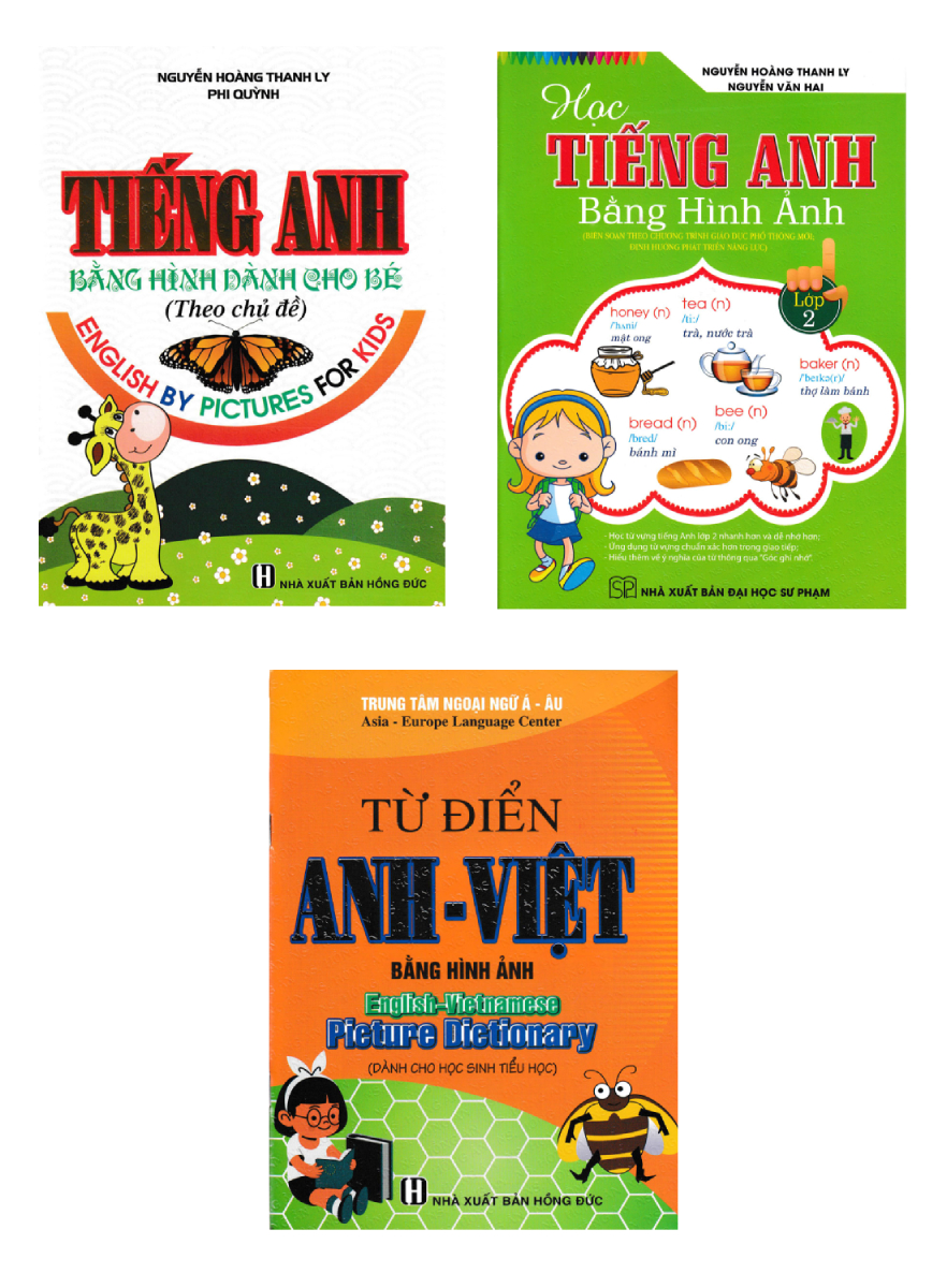 Combo Từ Điển Anh Việt Bằng Hình Ảnh + Tiếng Anh Bằng Hình Dành Cho Bé + Học Tiếng Anh Bằng Hình Ảnh Lớp 2 (Biên Soạn Theo Chương Trình Giáo Dục Phổ Thông Mới) (Bộ 3 Cuốn)