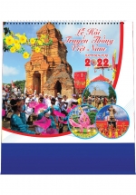 Lịch Để Bàn Vuông Chữ A 2022 (17 x 19cm) - Lễ Hội Truyền Thống Việt Nam - KNS50