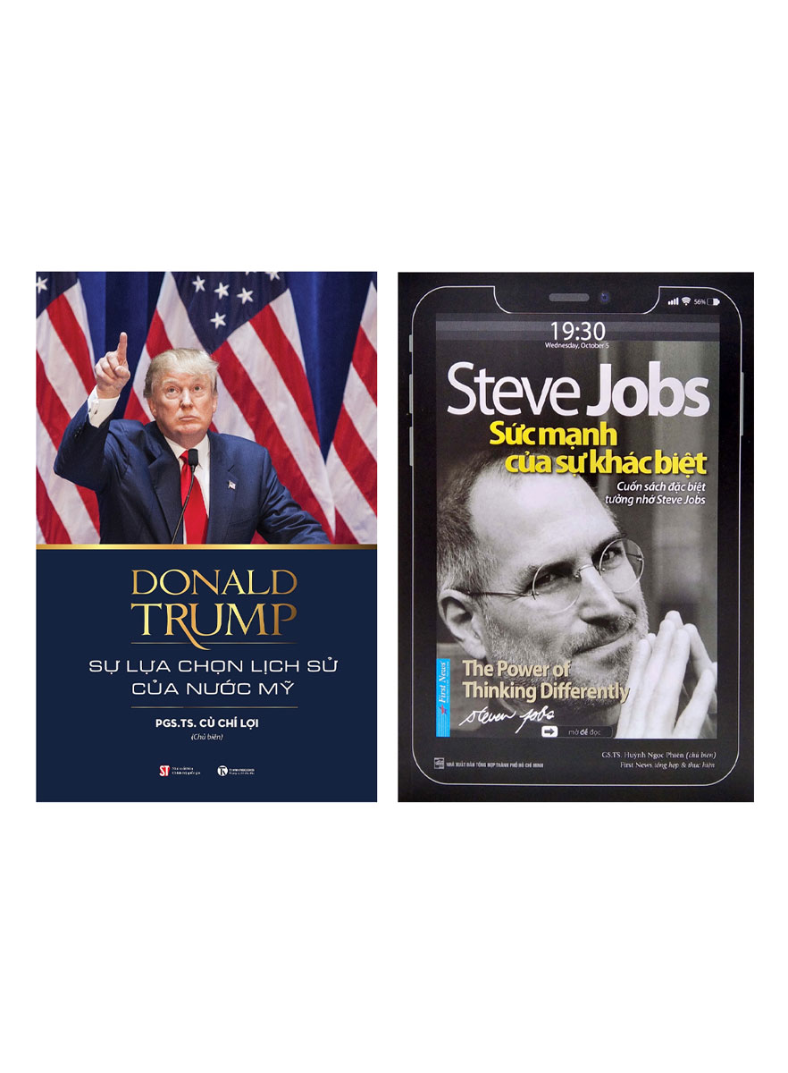 Combo Steve Jobs - Sức Mạnh Của Sự Khác Biệt + Donald Trump - Sự Lựa Chọn Lịch Sử Của Nước Mỹ (Bộ 2 Cuốn)