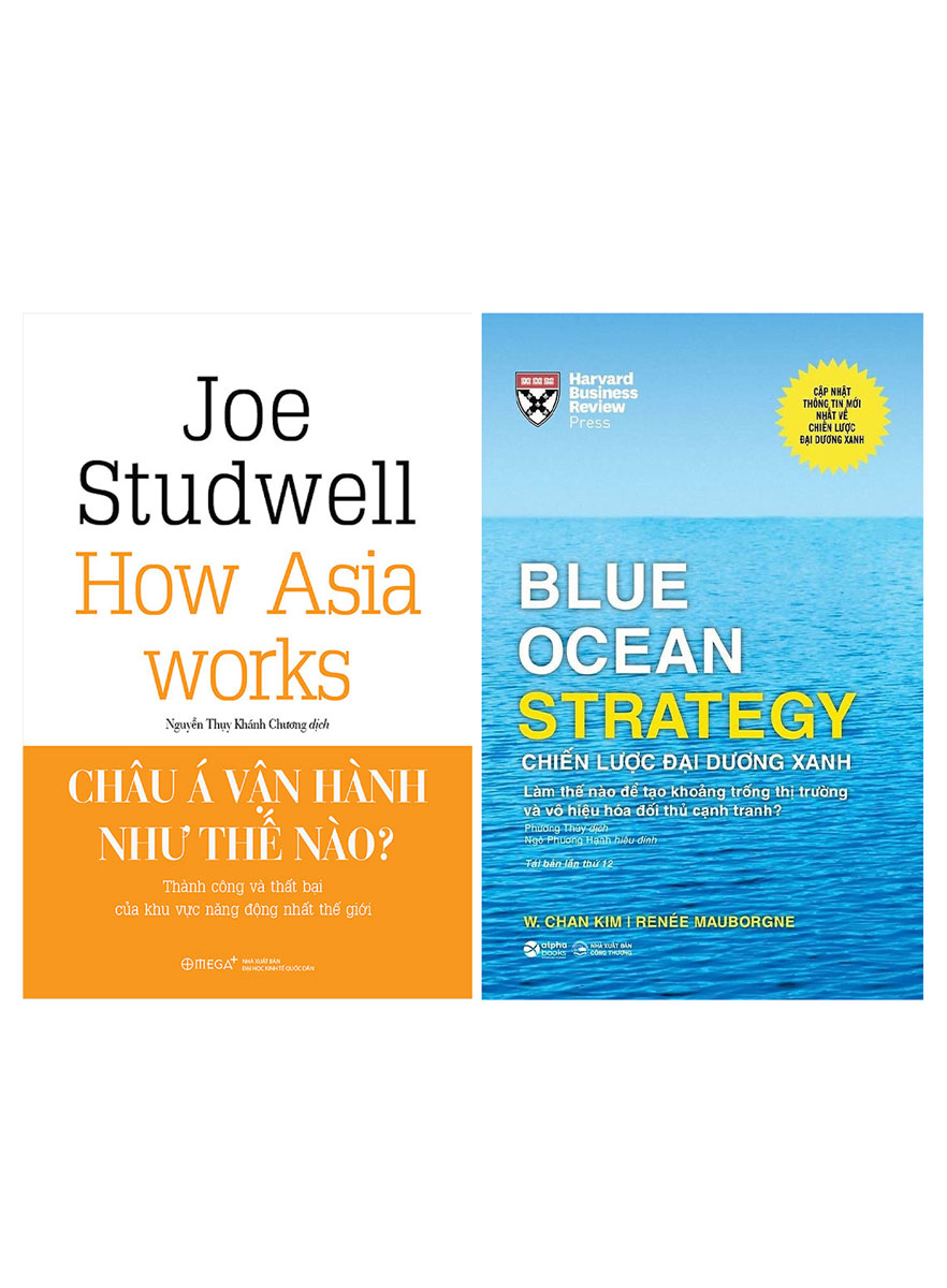 Combo 2 Cuốn: Chiến Lược Đại Dương Xanh (Bìa Cứng) + Châu Á Vận Hành Như Thế Nào?