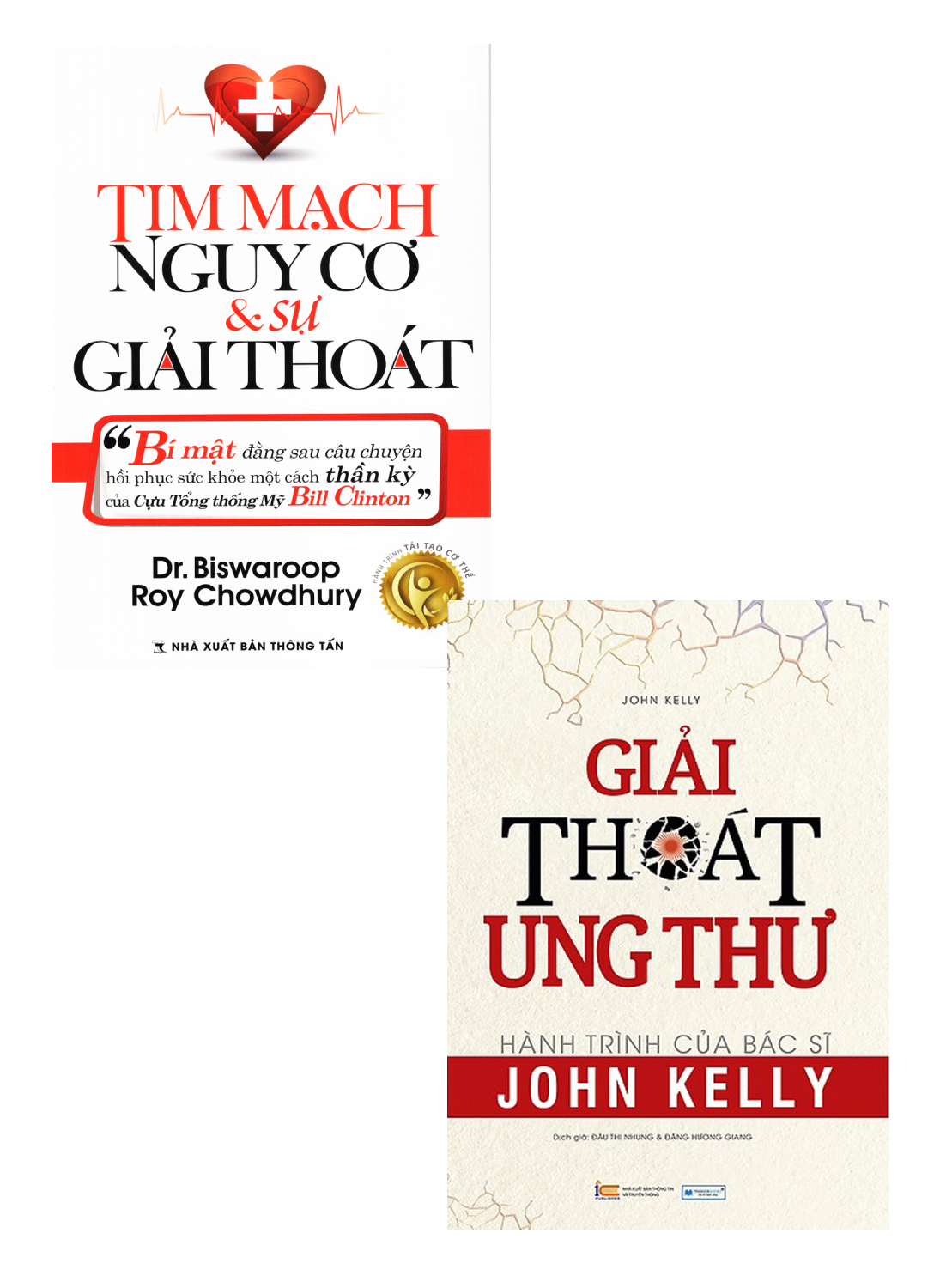 Combo Giải Thoát Ung Thư - Hành Trình Của Bác Sĩ John Kelly + Tim Mạch Nguy Cơ Và Sự Giải Thoát (Bộ 2 Cuốn)