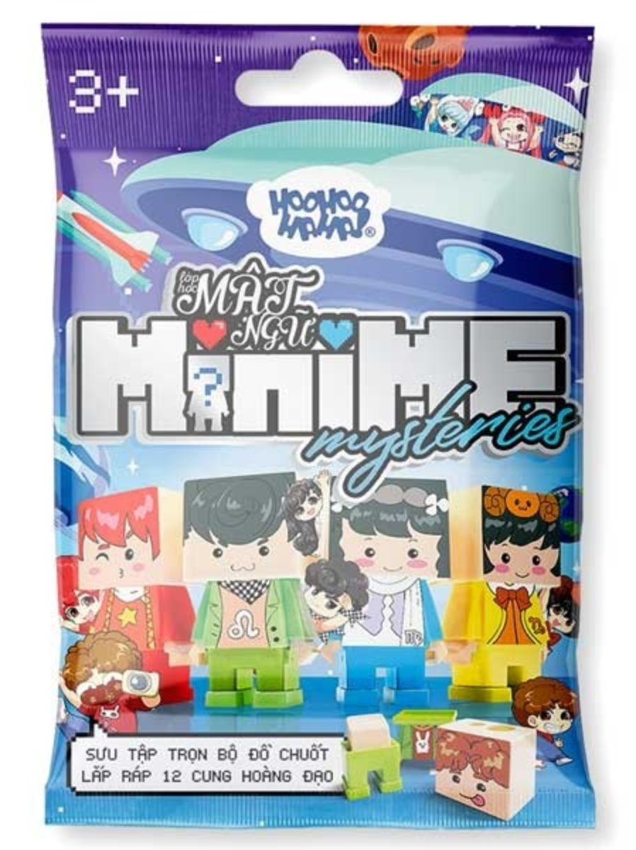 Bộ Chuốt Bút Chì Và Gôm Tẩy Lắp Ráp Lớp Học Mật Ngữ - Hoohoohaha Minime Xanh Dương - Vph11 - 0101
