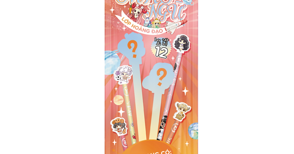 Bộ 2 Bút Chì Đầu Gôm Tẩy Lớp Hoàng Đạo - Lớp Học Mật Ngữ (Màu Cam)