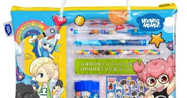 Bộ Dụng Cụ Học Tập Lớp Học Mật Ngữ - HooHooHaHa Rainbow Warm Yellow - VPH05-0103