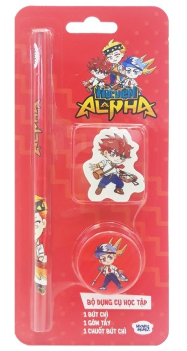 Bộ Dụng Cụ Học Tập Học Viện Alpha Red Passion A - Vp31042