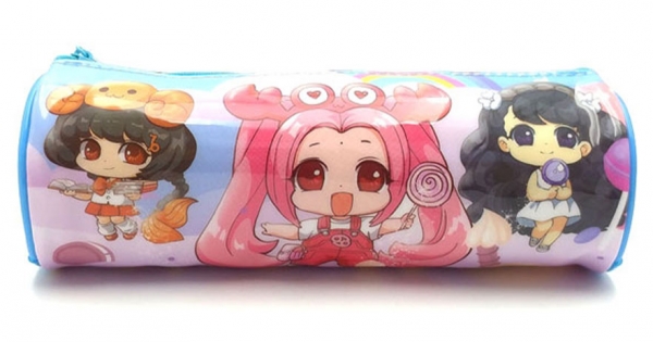 Bóp Viết Tròn Lớp Học Mật Ngữ Sweety Cyan - A-BV10204