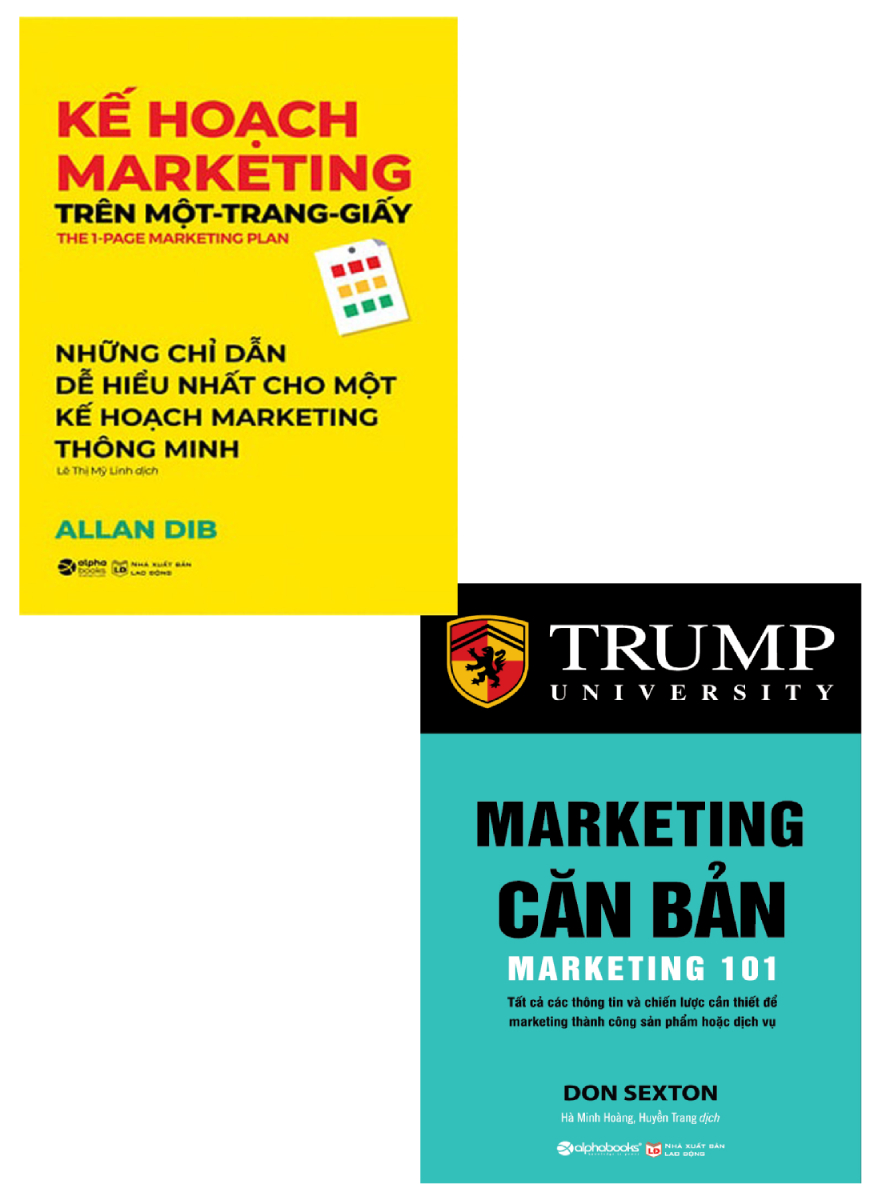 Combo Marketing Căn Bản + Kế Hoạch Marketing Trên Một Trang Giấy (Bộ 2 Cuốn)