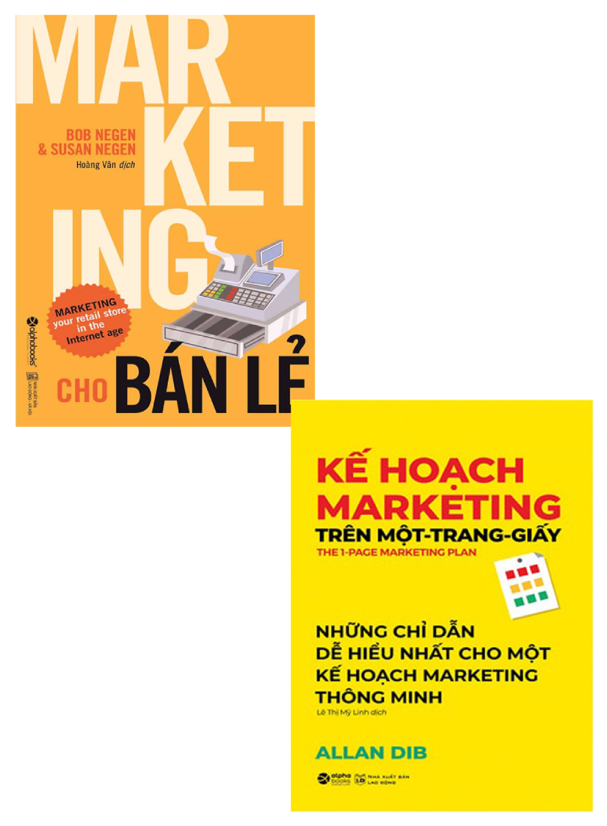Combo Marketing Cho Bán Lẻ + Kế Hoạch Marketing Trên Một Trang Giấy (Bộ 2 Cuốn)