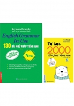 Combo 130 Bài Ngữ Pháp Tiếng Anh - English Grammar In Use + Tự Học 2000 Từ Vựng Tiếng Anh Theo Chủ Đề (2 Quyển)