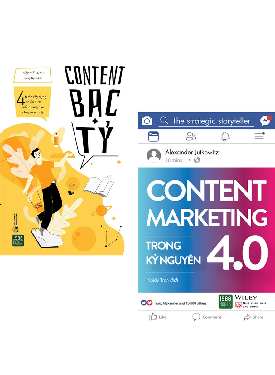 Combo 2 Cuốn Content Marketing: Content Bạc Tỷ + Content Marketing Trong Kỷ Nguyên 4.0