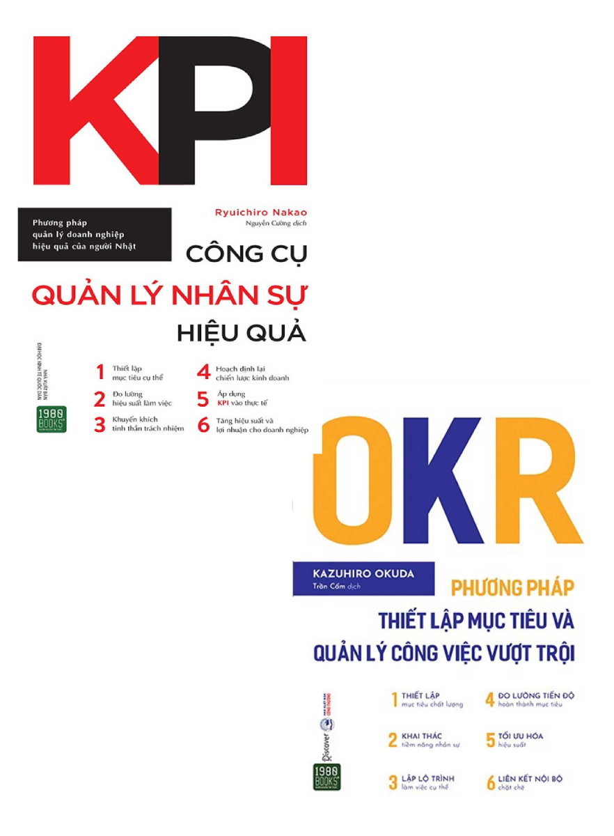 Combo OKR - Phương Pháp Thiết Lập Mục Tiêu Và Quản Lý Công Việc Vượt Trội + KPI - Công Cụ Quản Lý Nhân Sự Hiệu Quả (Bộ 2 Cuốn)