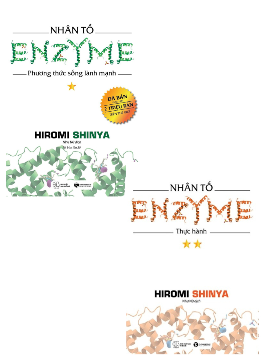 Combo Nhân Tố Enzyme: Thực Hành + Phương Thức Sống Lành Mạnh (Bộ 2 Cuốn)