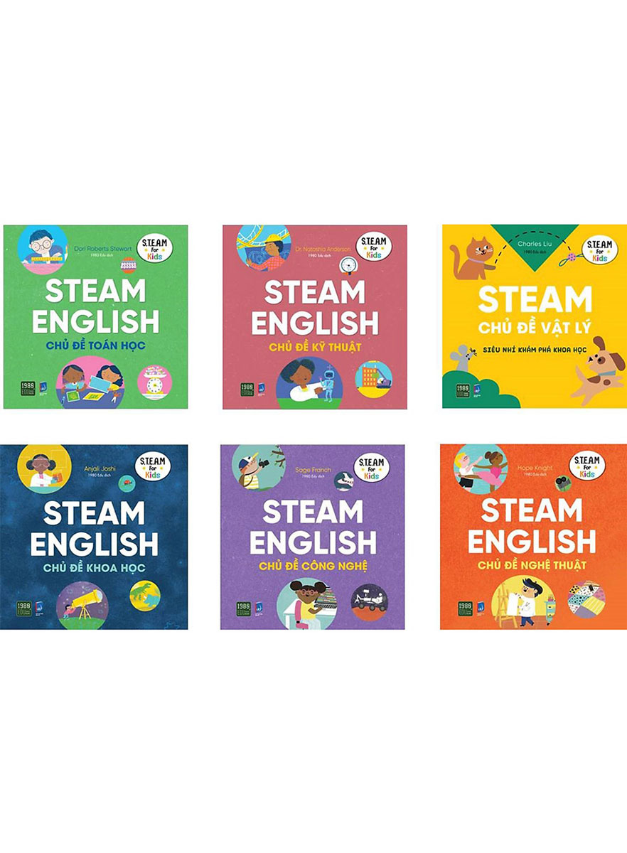 Combo 6 Cuốn Sách: Steam English