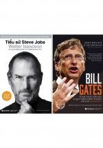 Combo 2 Cuốn Sách Về Cuộc Đời Của 2 Doanh Nhân Kiệt Xuất Trong Làng Công Nghệ: Tiểu Sử Steve Jobs + Bill Gates: Tham Vọng Lớn Lao Và Quá Trình Hình Thành Đế Chế Microsoft