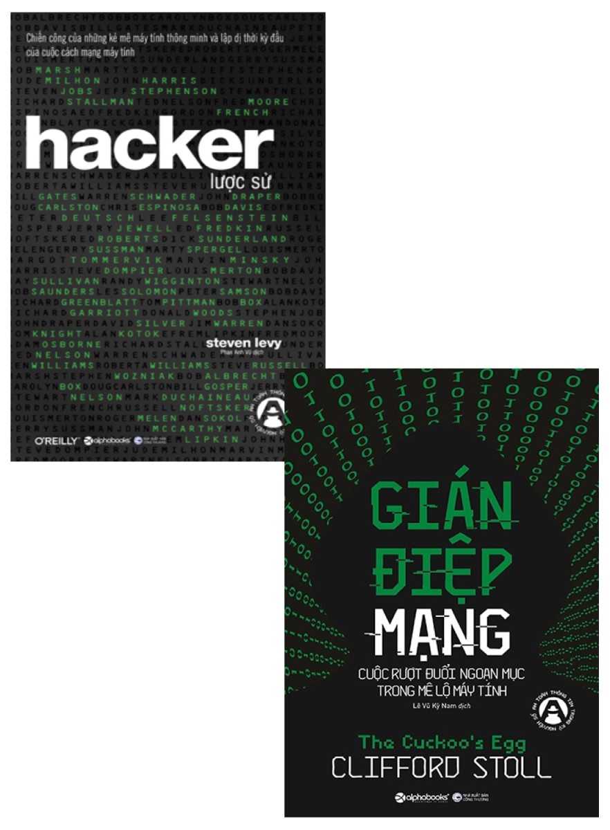 Combo Hacker Lược Sử + Gián Điệp Mạng Cuộc Rượt Đuổi Ngoạn Mục Trong Mê Lộ Máy Tính (Bộ 2 Cuốn)