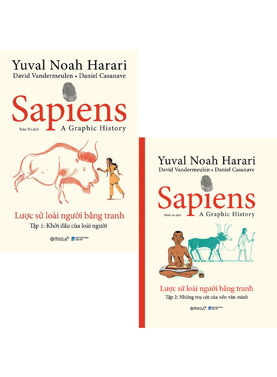 Combo 2 Cuốn Sapiens: Lược Sử Loài Người Bằng Tranh - Tập 1: Khởi Đầu Của Loài Người + Tập 2: Các Trụ Cột Của Nền Văn Minh