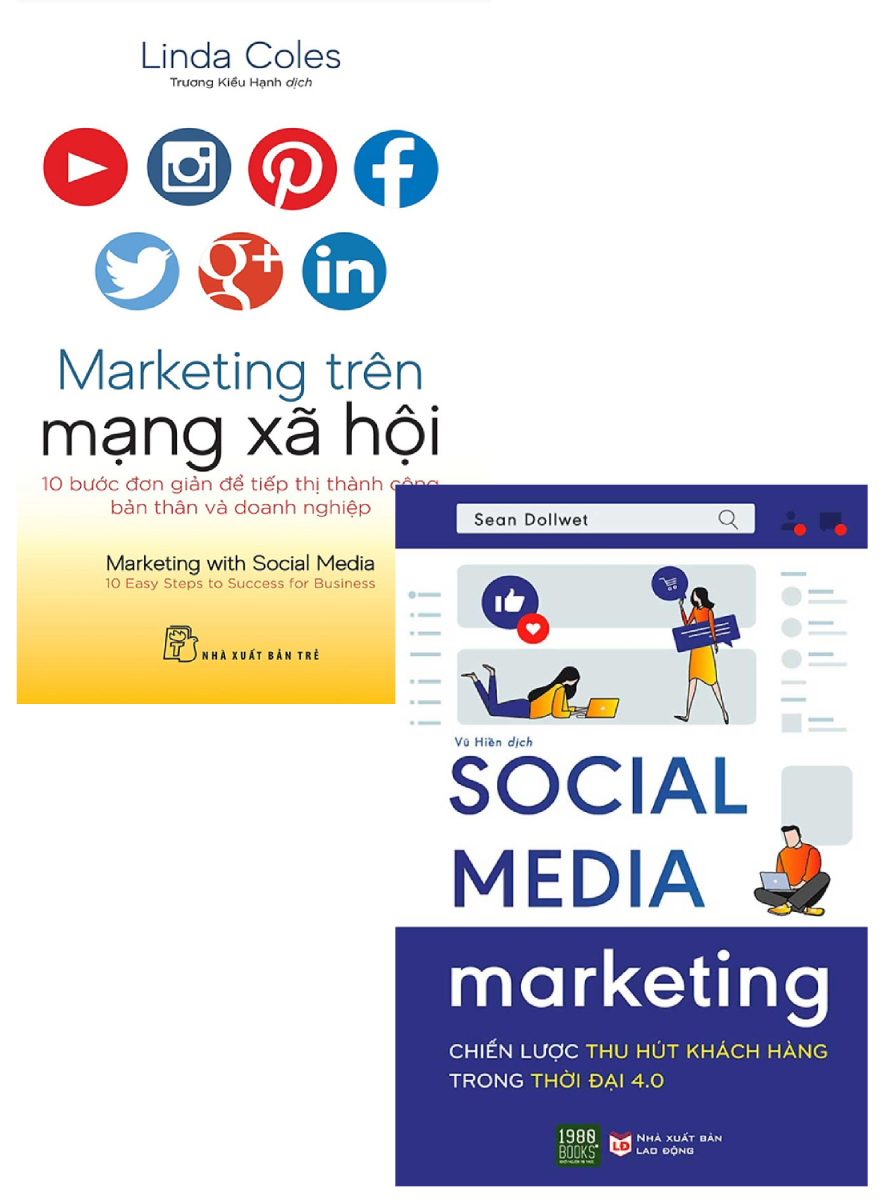 Combo Marketing Trên Mạng Xã Hội + Social Media Marketing - Chiến Lược Thu Hút Khách Hàng Trong Thời Đại 4.0 (Bộ 2 Cuốn)