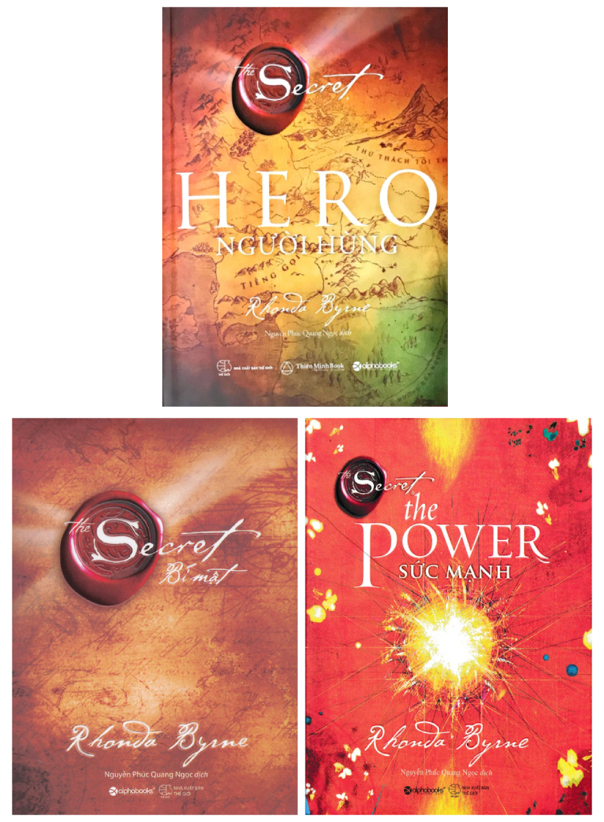 Combo The Power - Sức Mạnh + The Hero - Người Hùng + The Secret - Bí Mật Luật Hấp Dẫn (Bộ 3 Cuốn)