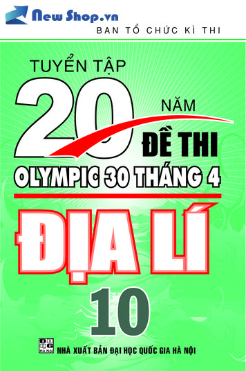 Tuyển Tập 20 Năm Đề Thi Olympic Địa Lí Lớp 10