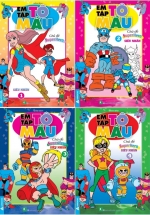 Combo Em Tập Tô Màu - Super Hero Siêu Nhân (Bộ 4 Cuốn)
