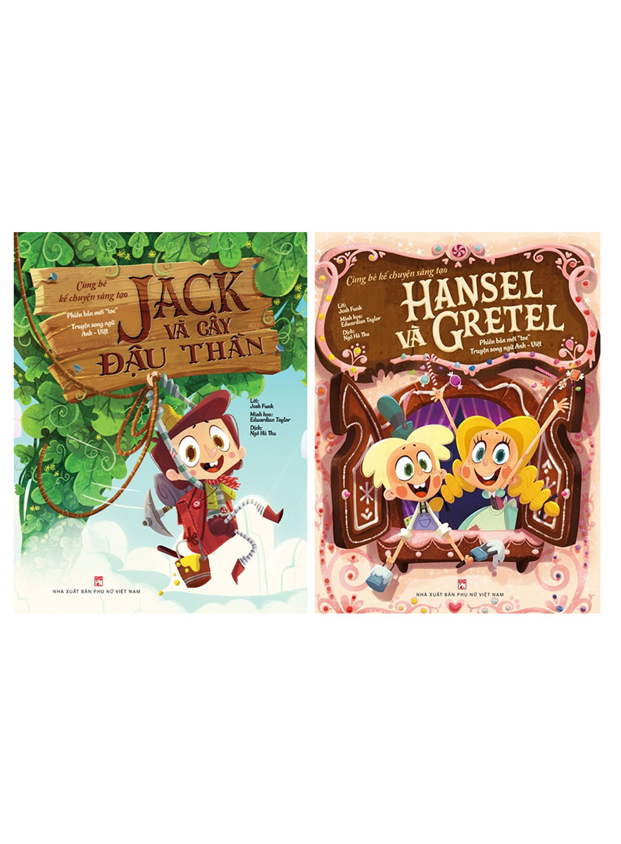 Combo Cùng Bé Kể Chuyện Sáng Tạo: Jack Và Cây Đậu Thần + Hansel và Gretel (2 Cuốn)