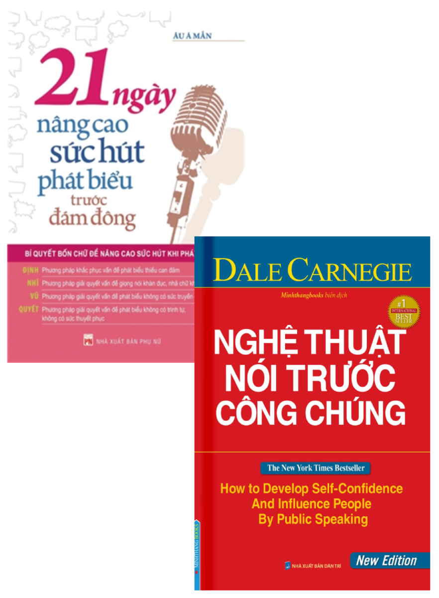 Combo 21 Ngày Nâng Cao Sức Hút Phát Biểu Trước Đám Đông + Nghệ Thuật Nói Trước Công Chúng (Bộ 2 Cuốn)