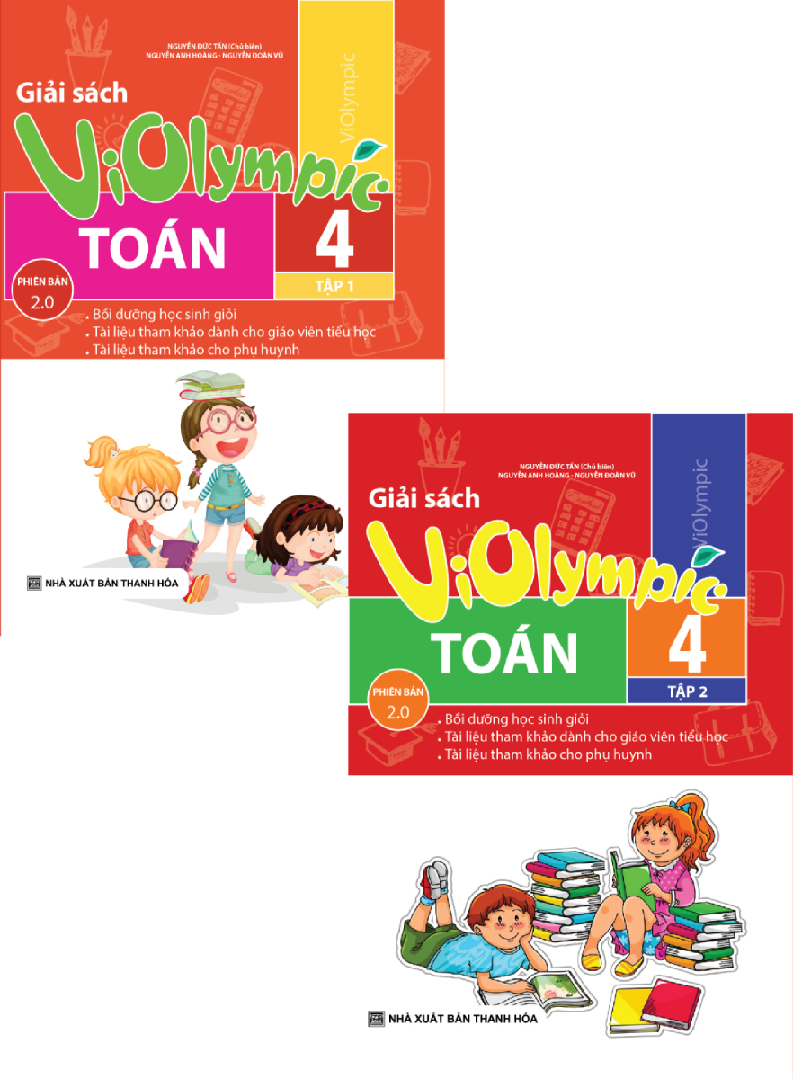 Combo Giải Sách Violympic Toán 4 Phiên Bản 2.0 (Bộ 2 Cuốn)