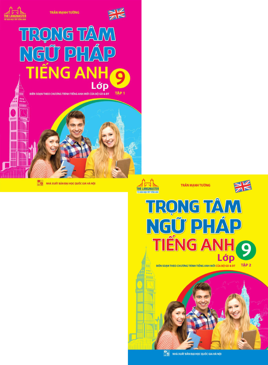 Combo The Langmaster - Trọng Tâm Ngữ Pháp Tiếng Anh Lớp 9 (Bộ 2 Cuốn)