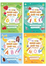 Combo Tô Màu Nhận Biết Chữ Cái (Bộ 4 Cuốn)