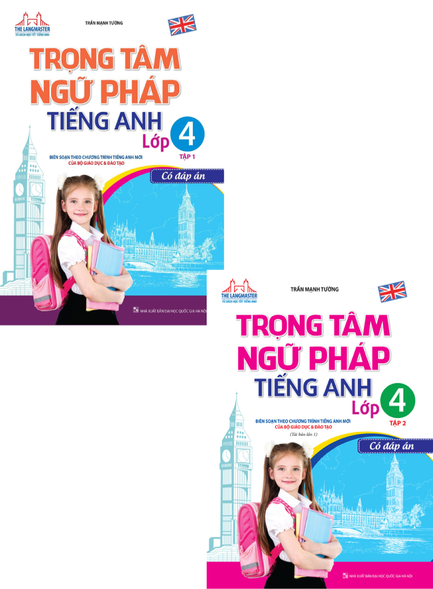 Combo The Langmaster - Trọng Tâm Ngữ Pháp Tiếng Anh Lớp 4 (Bộ 2 Cuốn)