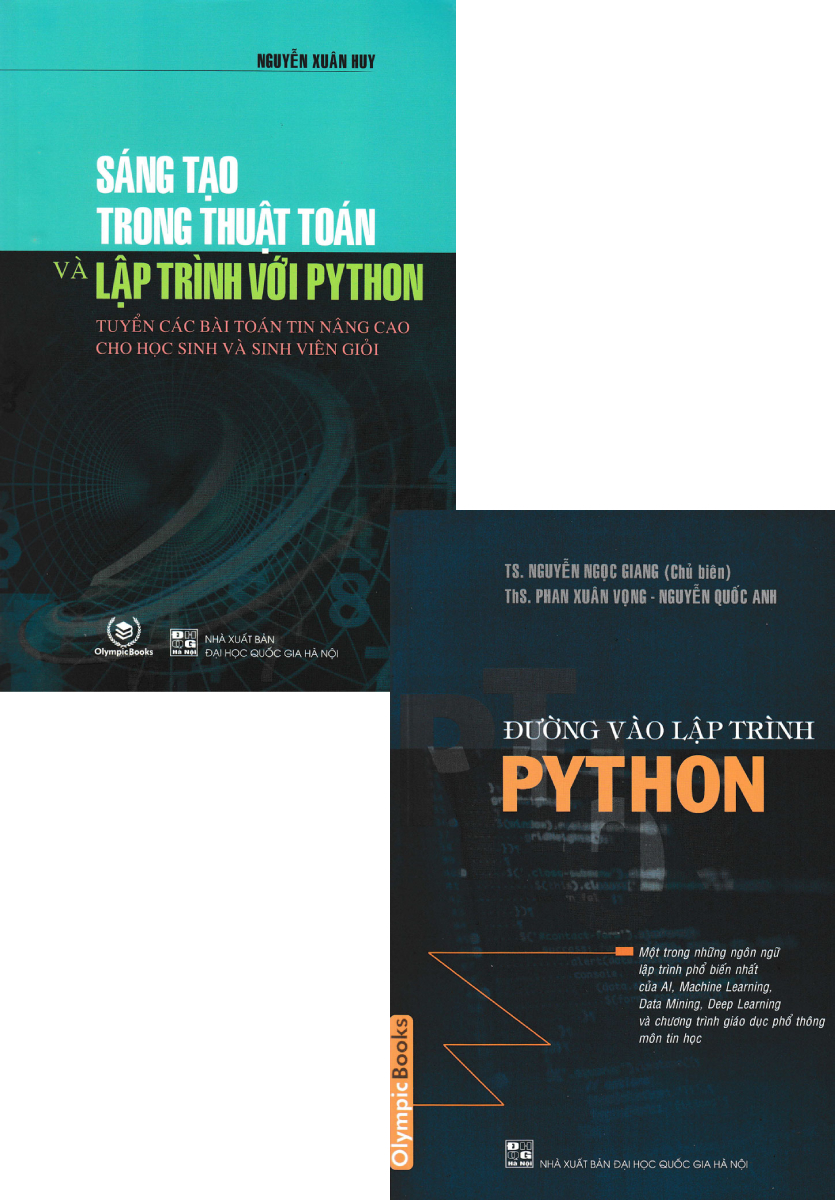Combo Đường Vào Lập Trình Python + Sáng Tạo Trong Thuật Toán Và Lập Trình Với Python (Bộ 2 Cuốn)
