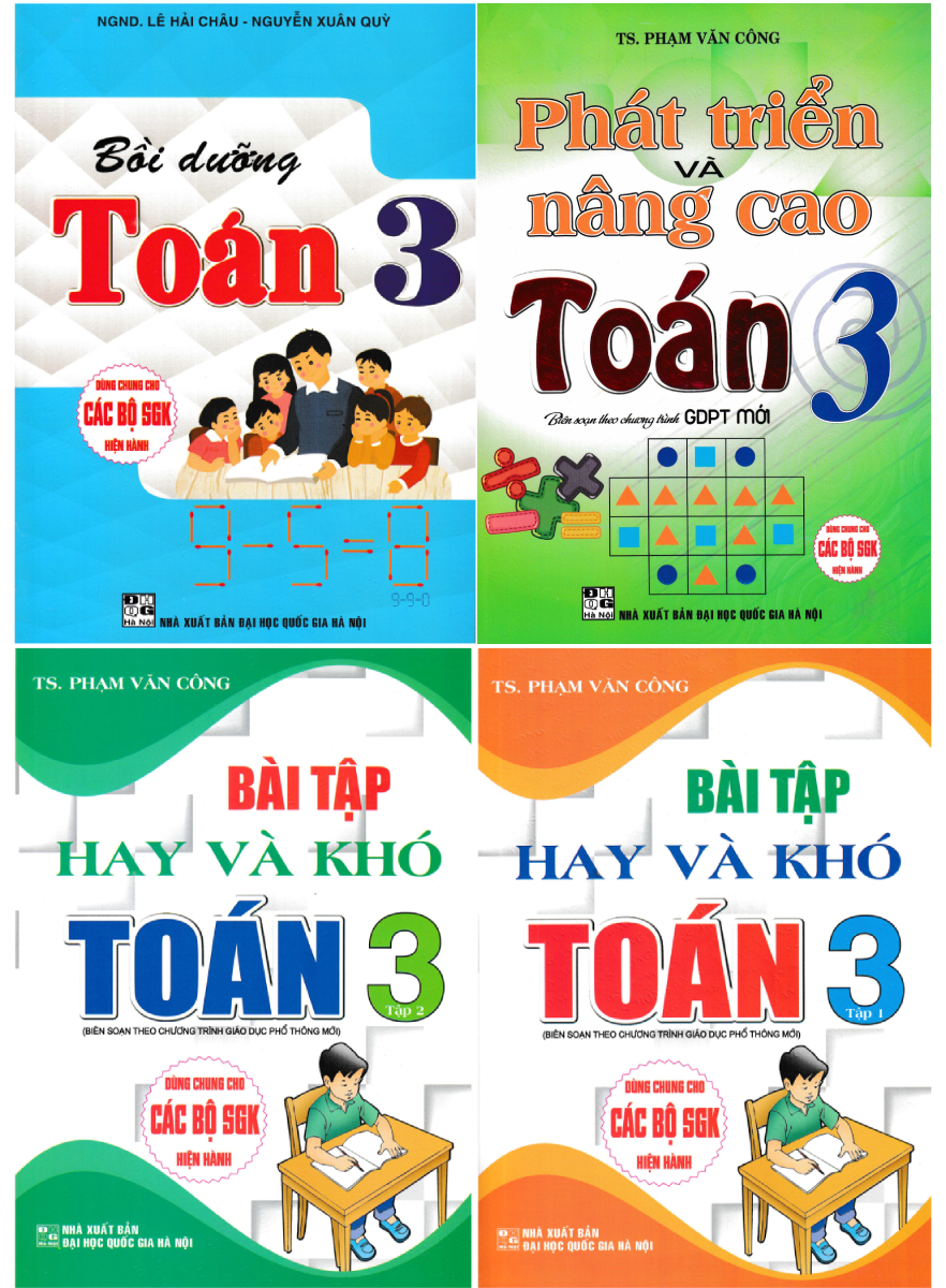 Combo Sách Bồi Dưỡng Học Sinh Giỏi Toán Lớp 3 (Bộ 4 Cuốn)