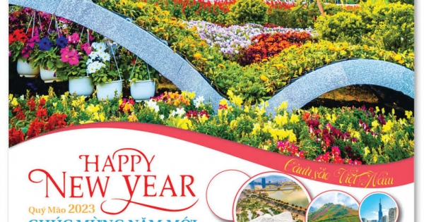 Lịch Lò Xo 7 Tờ 2023 (40 x 60 cm) - Cảnh Sắc Non Nước Việt Nam - NSH51, NSH53, NSH55, NSH57, NSH59 - In Quảng Cáo Logo Theo Yêu Cầu