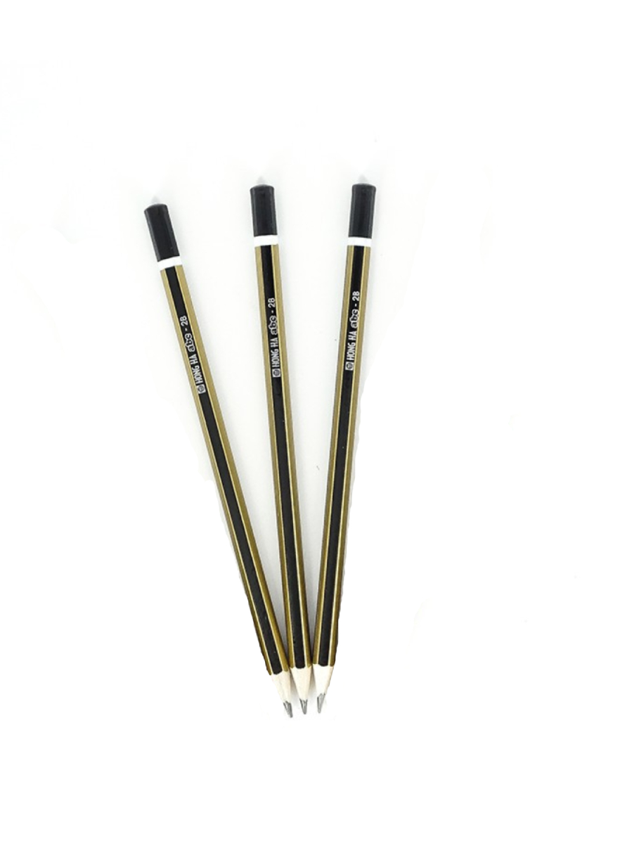 Combo 3 Bút Chì 2B ABC Không Tẩy