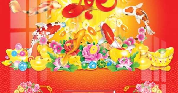 Lịch Gỗ Tết 2025 Tráng Gương Treo Tường Laminate - Chữ Lộc & Cá Koi 02 (40 Cm x 60 Cm) - In Quảng Cáo Logo Theo Yêu Cầu