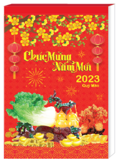 Lịch Bloc Đại Lỡ 2023 (13 x 19 cm) - Hoa Và Phong Thủy - NSK92