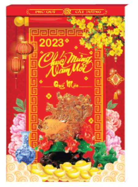 Lịch Bloc Đại 2023 (14.5 x 20.5 cm) - Hoa Và Phong Thủy - NSK91