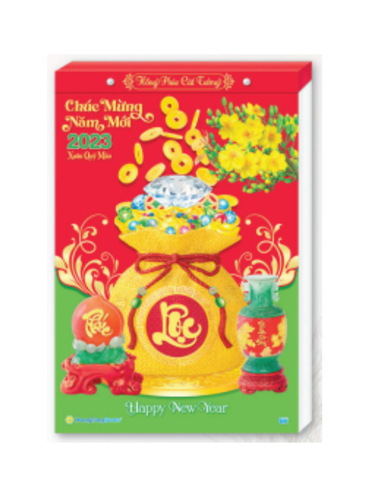 Lịch Bloc Siêu Đại Màng Co 2023 (20 x 30 cm) - Hồng Phúc Cát Tường - NSH21