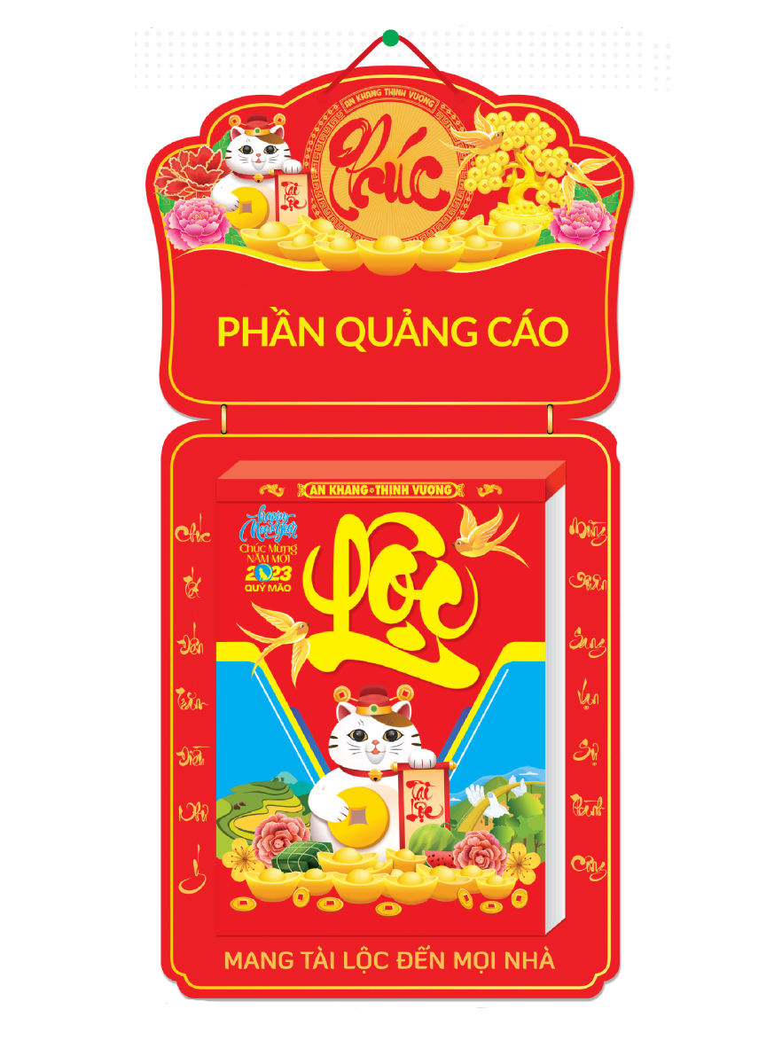 Lịch Bloc Siêu Cực Đại Nguyên Bộ 2023 (29 x 41 cm) - Việt Nam Mến Yêu - Thơ Về Các Vùng Miền - NSD02