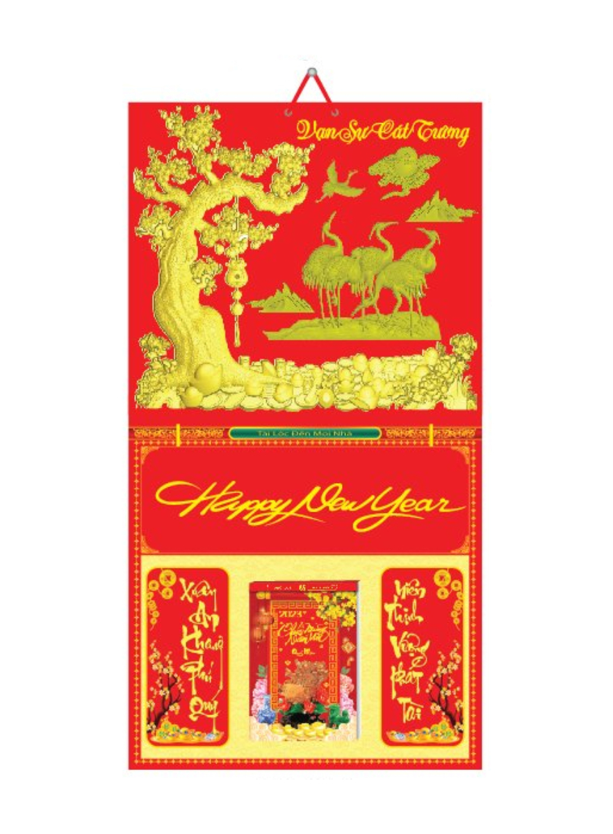 Bìa Treo Lịch 2023 Gắn Bloc Dán Nổi (40x77 cm) - NSK171 - NSK216 (46 Mẫu)
