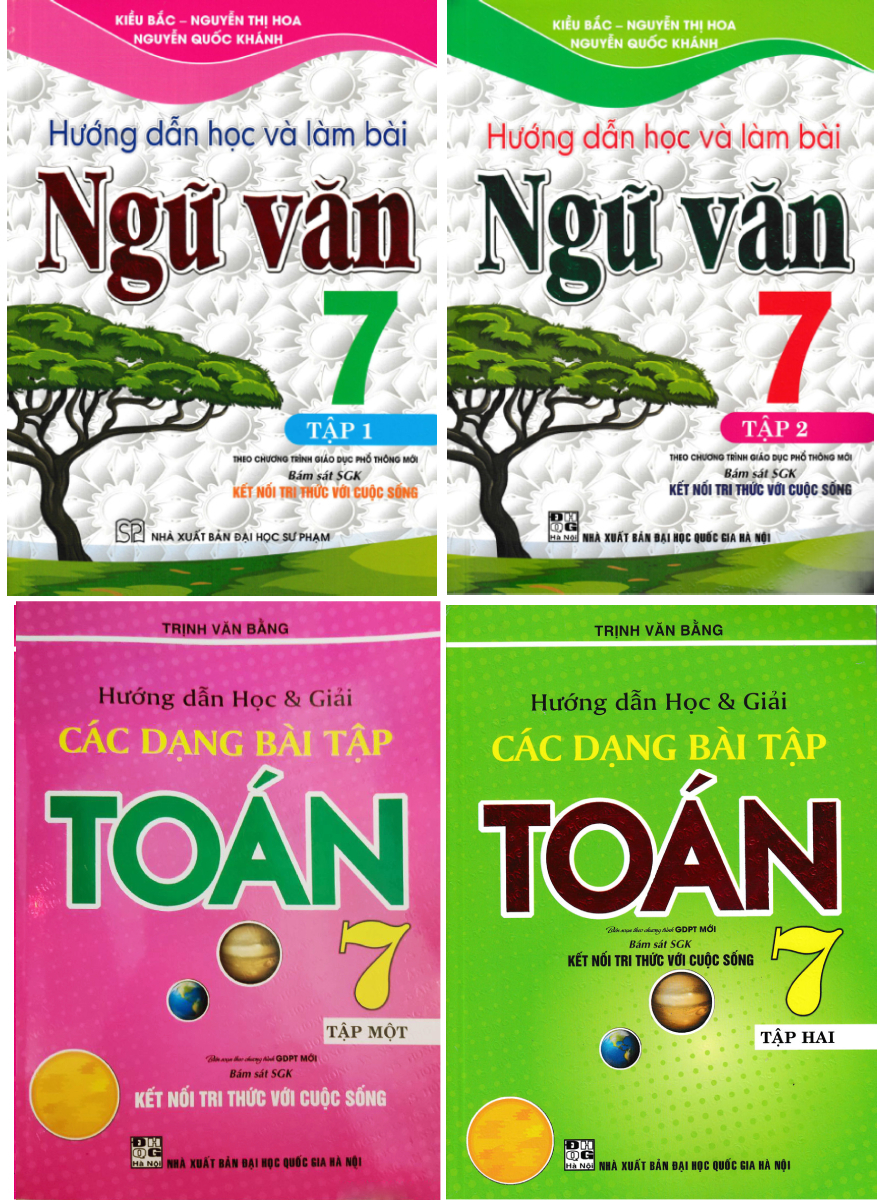 Combo Hướng Dẫn Học &Amp; Giải Các Dạng Bài Tập Toán 7 + Hướng Dẫn Học Và Làm Bài Ngữ Văn 7 (Bám Sát Sgk Kết Nối) (Bộ 4 Cuốn)