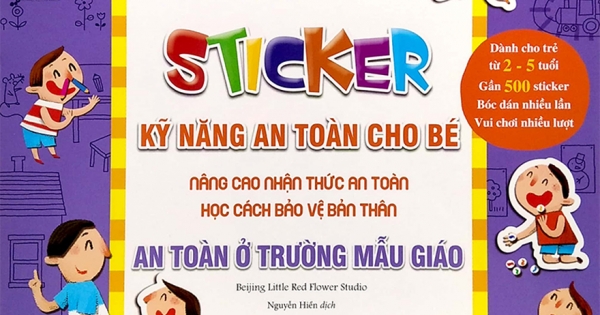 Sticker Kỹ Năng An Toàn Cho Bé - An Toàn Ở Trường Mẫu Giáo (ND)