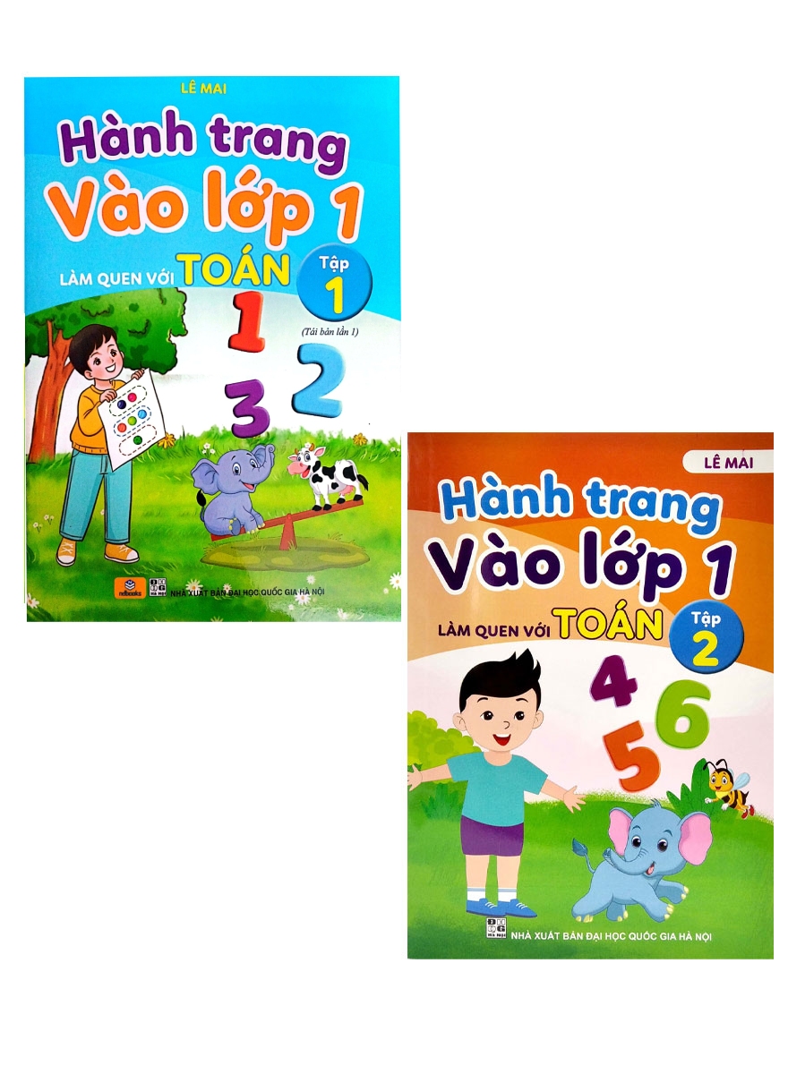 Combo Hành Trang Vào Lớp 1 - Làm Quen Với Toán Tập 1 + 2 (Nd)