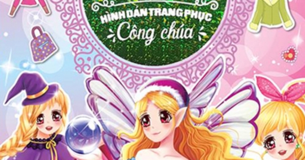 2000 Hình Dán Trang Phục Công Chúa - Công Chúa Phép Thuật