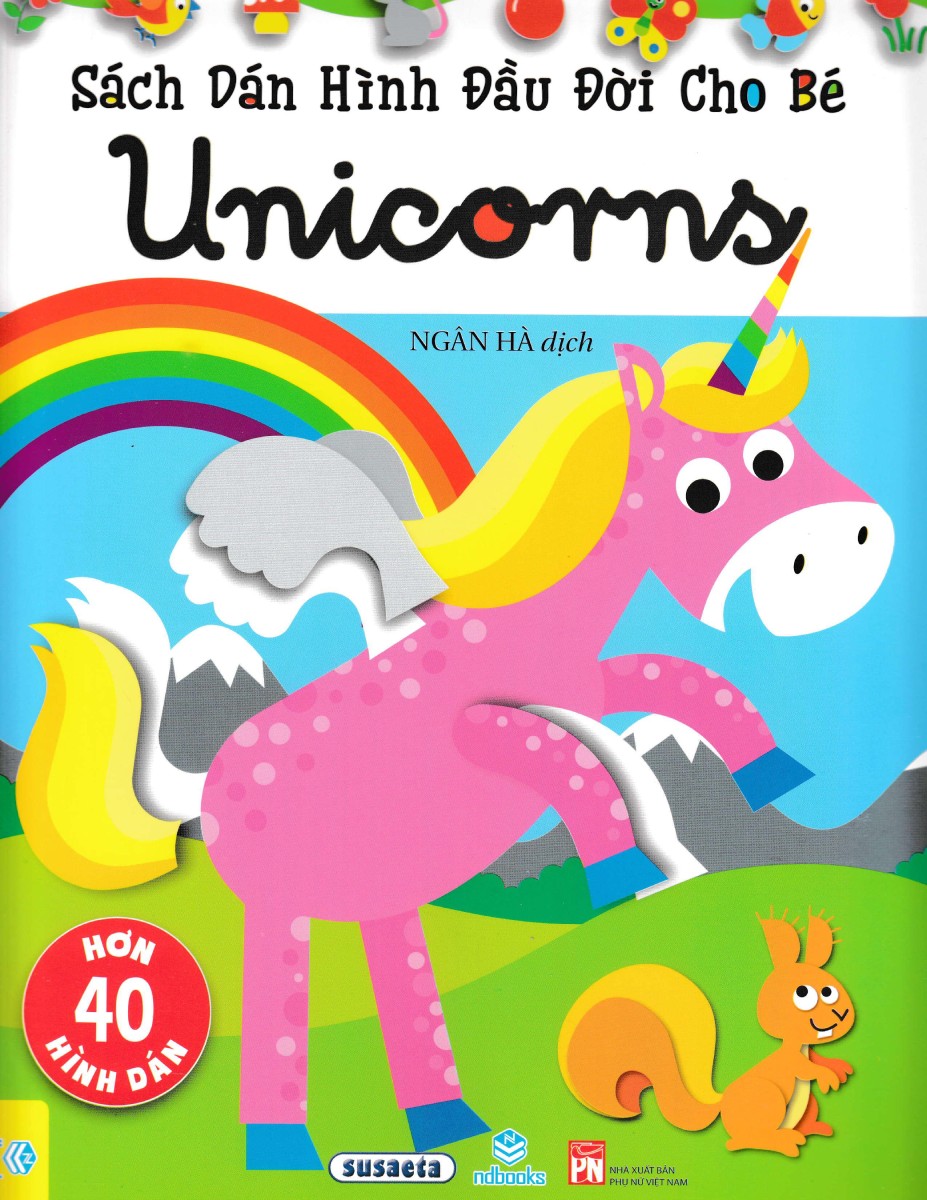 Sách Dán Hình Đầu Đời Cho Bé - Unicorns