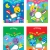 Combo Sticker Động Vật Đáng Yêu - Dành Cho Bé 2 - 5 Tuổi - ND (Bộ 4 Cuốn) 