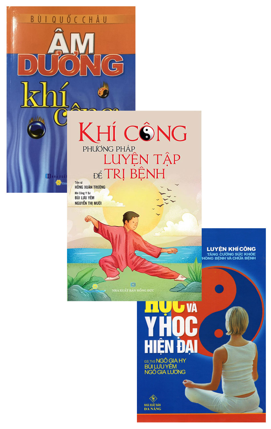 Combo Khí Công Học Và Y Học Hiện Đại + Khí Công Phương Pháp Luyện Tập Để Trị Bệnh + Âm Dương Khí Công (Bộ 3 Cuốn)